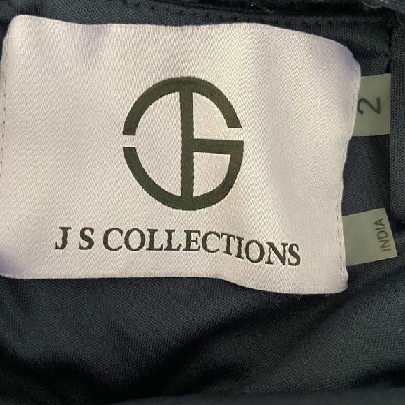 NWT JS Collection Bead Mesh Illusion Column Gown Dress size 2 - Picture 10 of 11